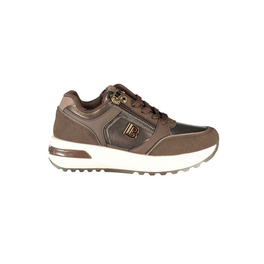 Baskets Laura Biagiotti femme en polyuréthane marron – LA-48867