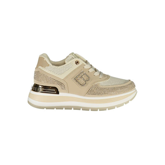 Baskets Laura Biagiotti femme en polyuréthane beige – LA-48870