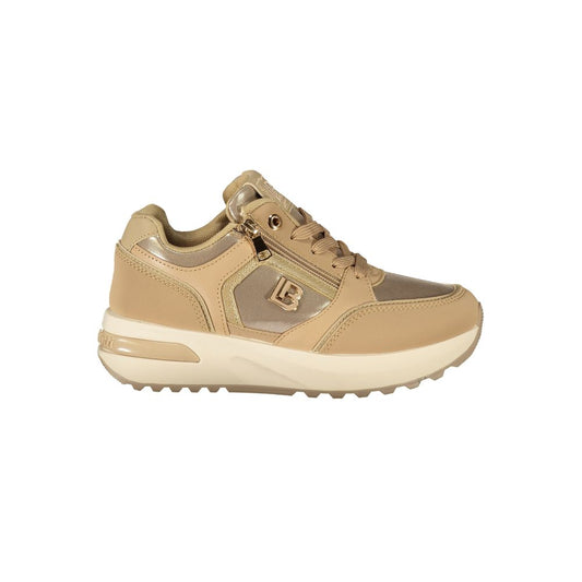 Baskets Laura Biagiotti femme en polyuréthane beige – LA-48889