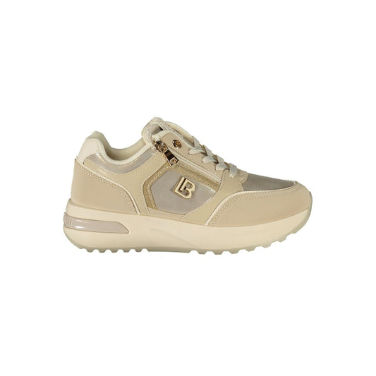 Baskets Laura Biagiotti femme en polyuréthane beige – LA-48888