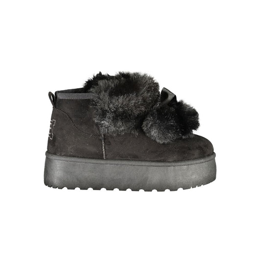 Bottines Laura Biagiotti femme en polyuréthane noir – LA-48925