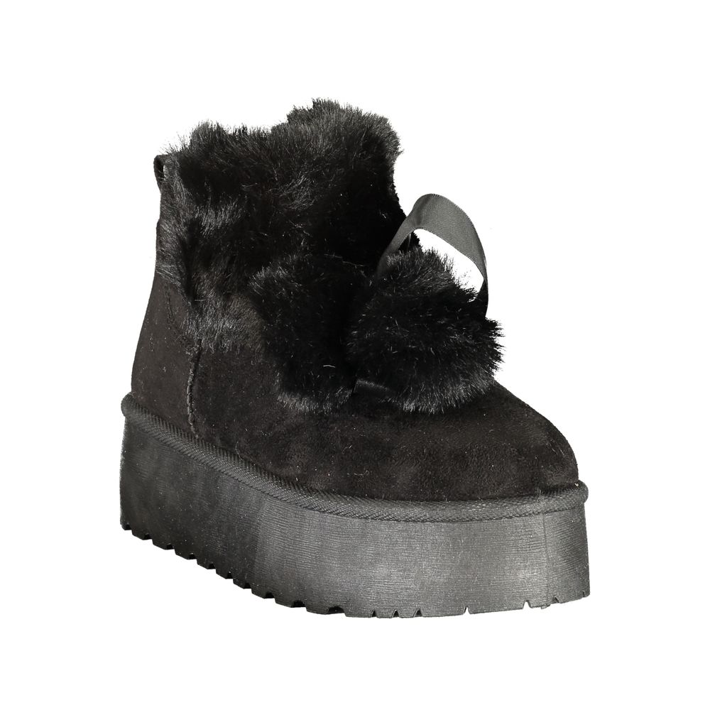 Bottines Laura Biagiotti femme en polyuréthane noir – LA-48925