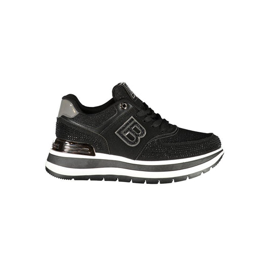 Baskets Laura Biagiotti femme en polyuréthane noir – LA-48893