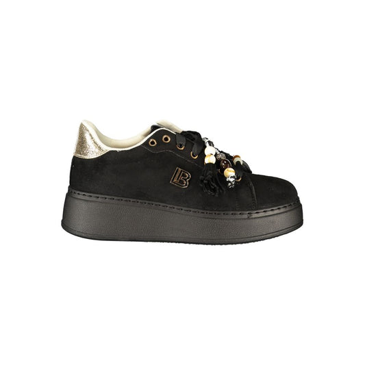 Baskets Laura Biagiotti femme en polyuréthane noir – LA-48915