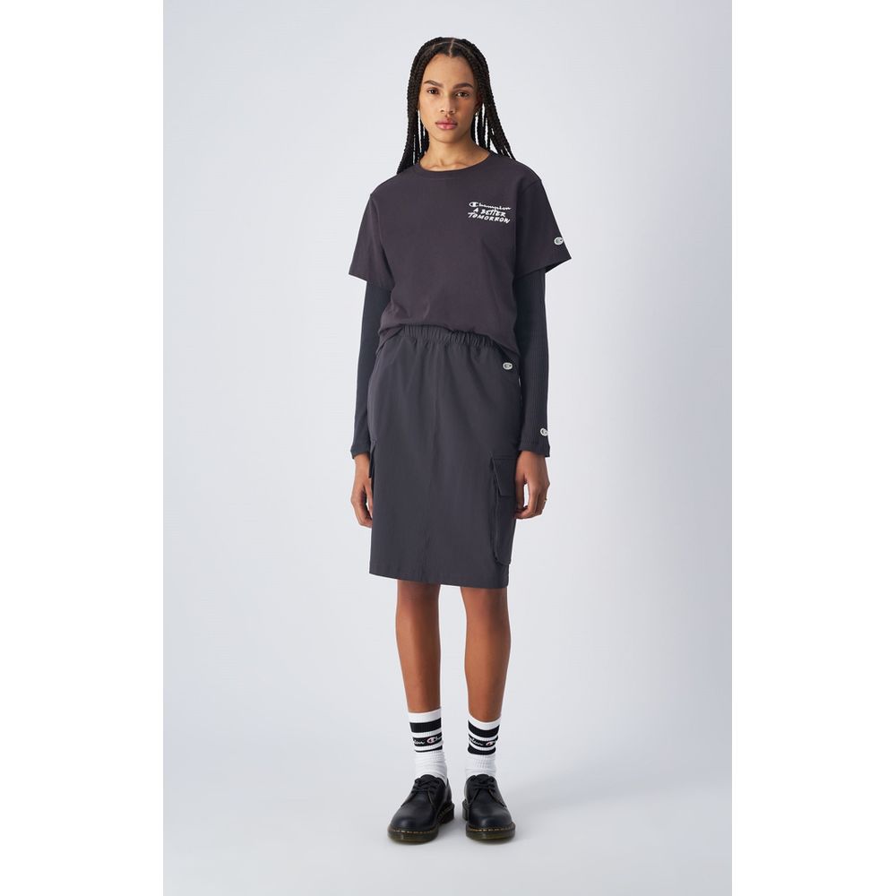 Jupe Champion femme midi en polyamide noir – CH-117596