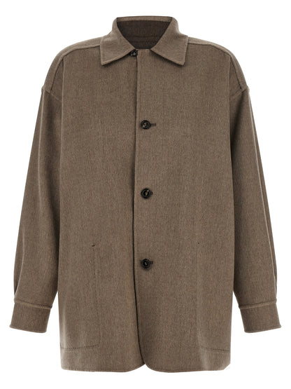 Max Mara Multicolor Cashmere Full-Length Jacket