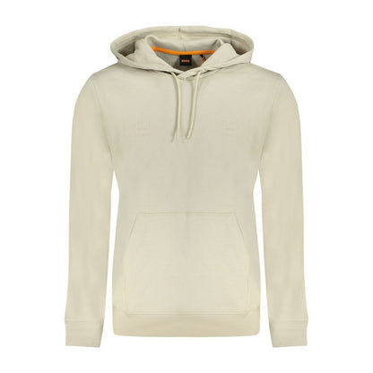 Hugo Boss Beige Cotton Men Sweatshirt