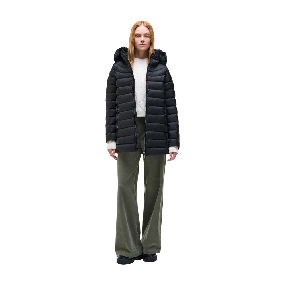 Veste Colmar femme matelassée à capuche en polyamide noir – CO-21173700009
