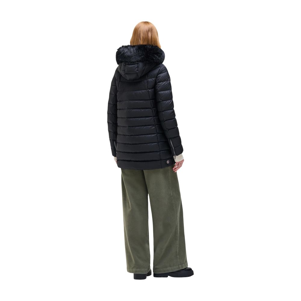 Veste Colmar femme matelassée à capuche en polyamide noir – CO-21173700009