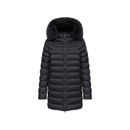 Veste Colmar femme matelassée à capuche en polyamide noir – CO-21173700009