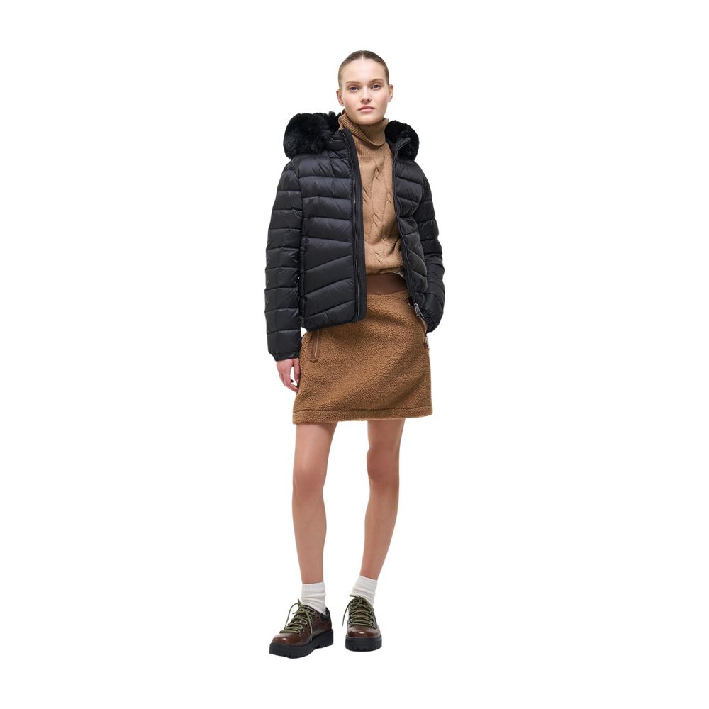 Veste Colmar femme matelassée à capuche en polyamide noir – CO-21173600009