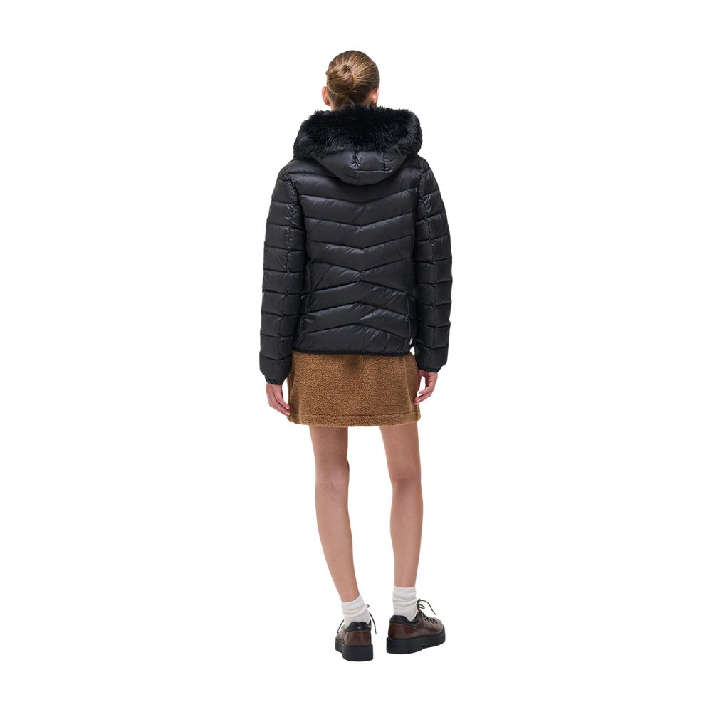 Veste Colmar femme matelassée à capuche en polyamide noir – CO-21173600009