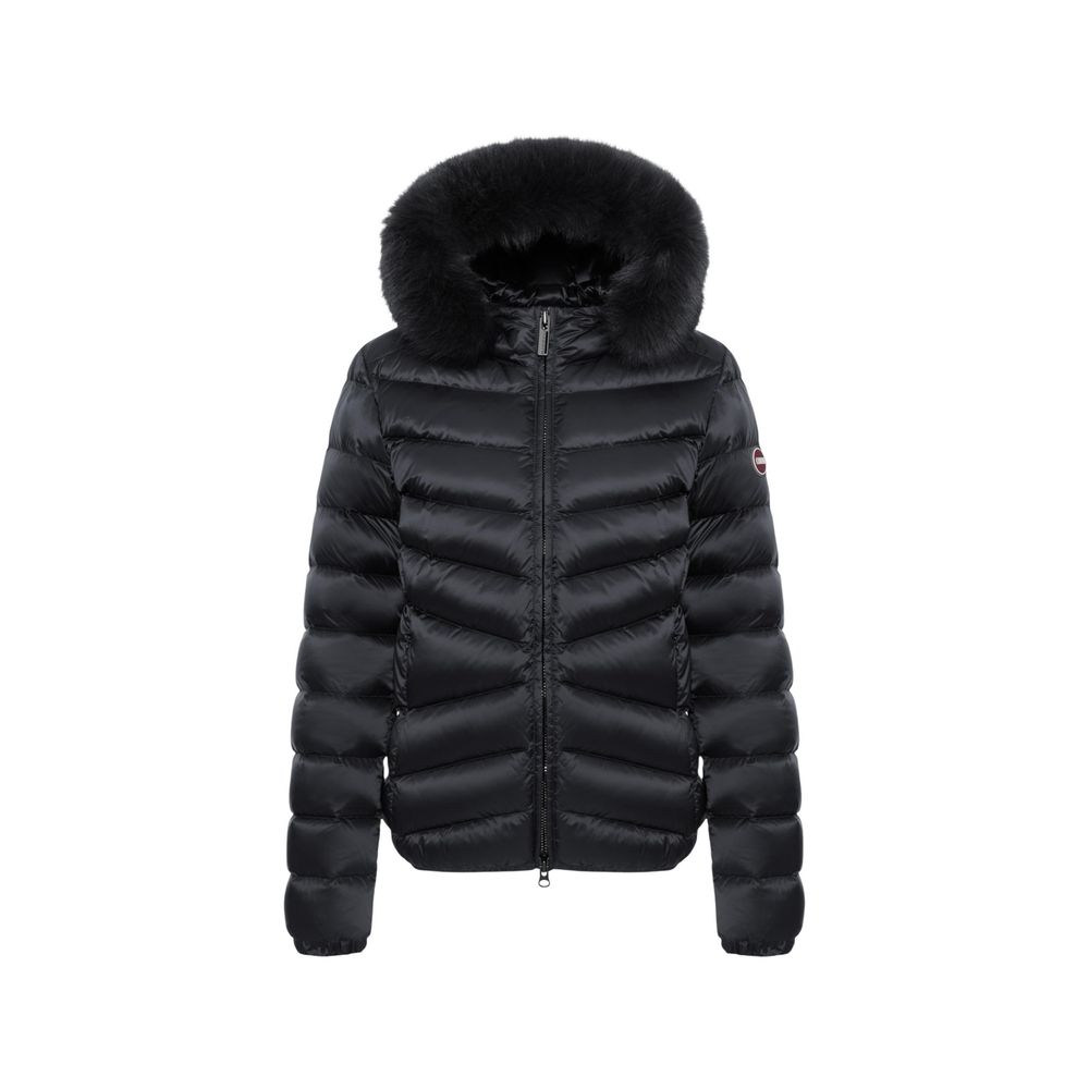 Veste Colmar femme matelassée à capuche en polyamide noir – CO-21173600009