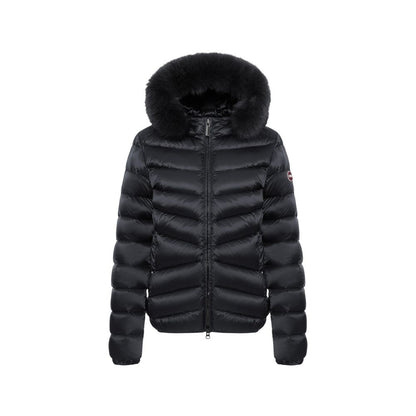 Veste Colmar femme matelassée à capuche en polyamide noir – CO-21173600009