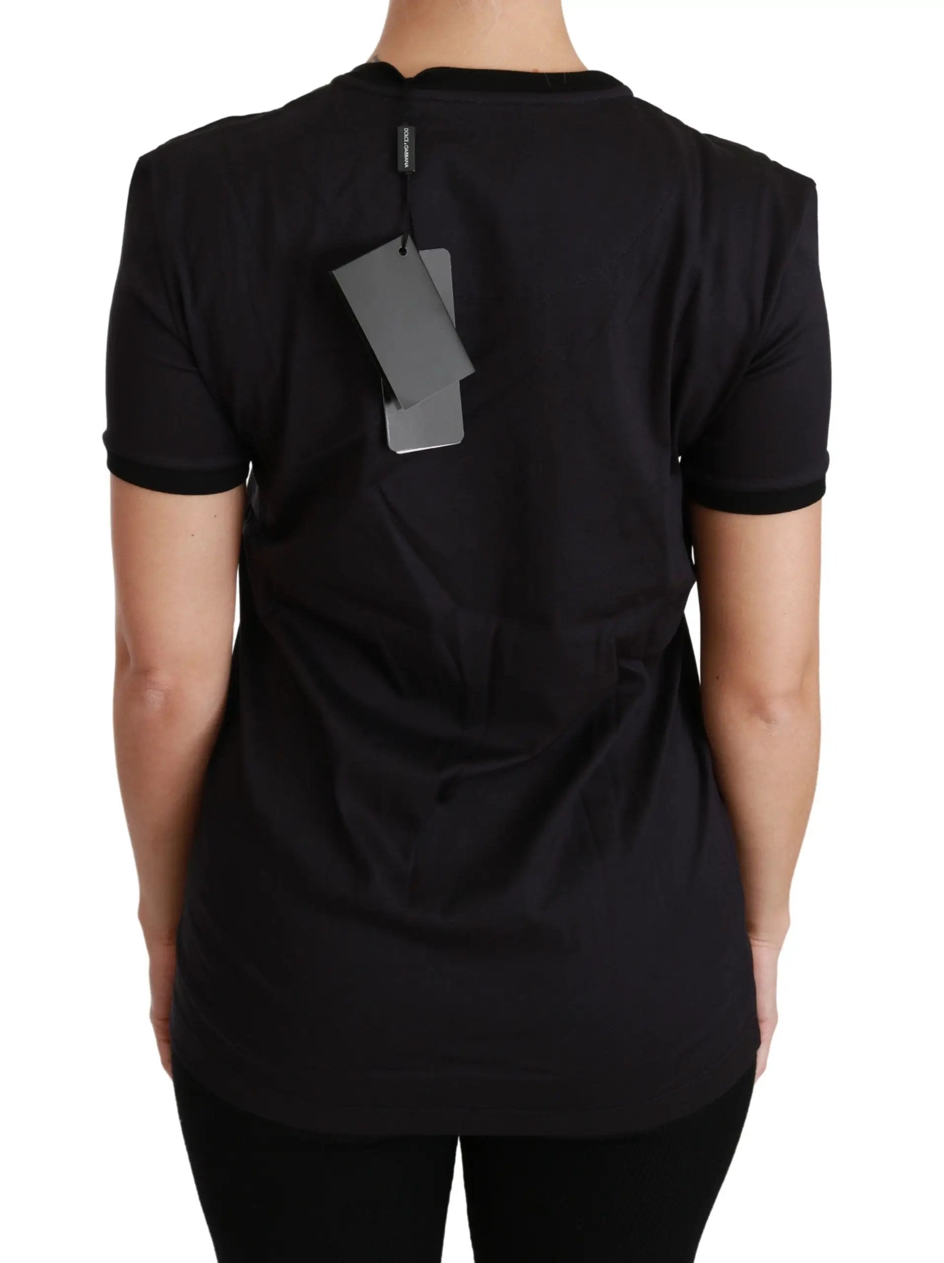 Dolce & Gabbana Black #ImAChristmasTree Crewneck Top T-shirt by Dolce & Gabbana