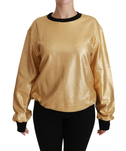 Pull Dolce & Gabbana femme col rond en coton doré – TSH4417