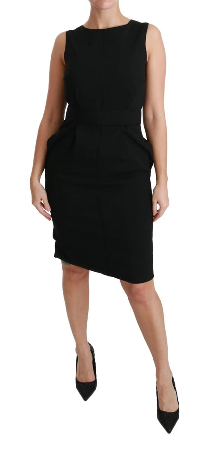Dolce & Gabbana Black Sheath Stretch Formal Dress by Dolce & Gabbana