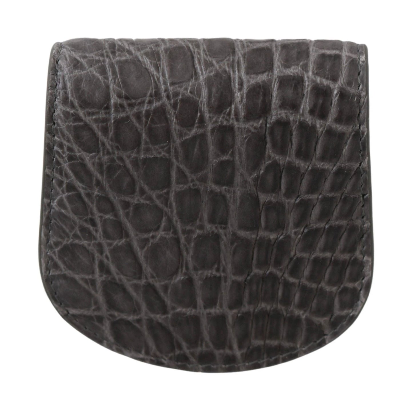 Dolce & Gabbana Gray Exotic Skin Condom Case Holder Pocket Wallet by Dolce & Gabbana