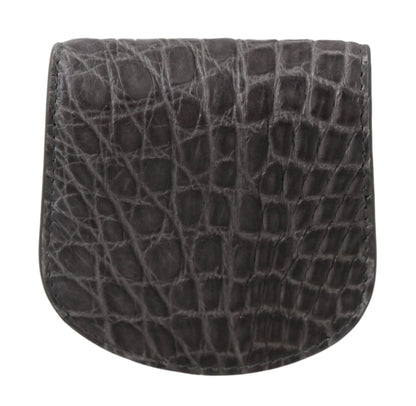 Dolce & Gabbana Gray Exotic Skin Condom Case Holder Pocket Wallet by Dolce & Gabbana