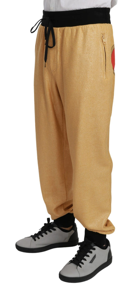 Jogging Dolce & Gabbana homme Year of the Pig en coton doré – PAN70956