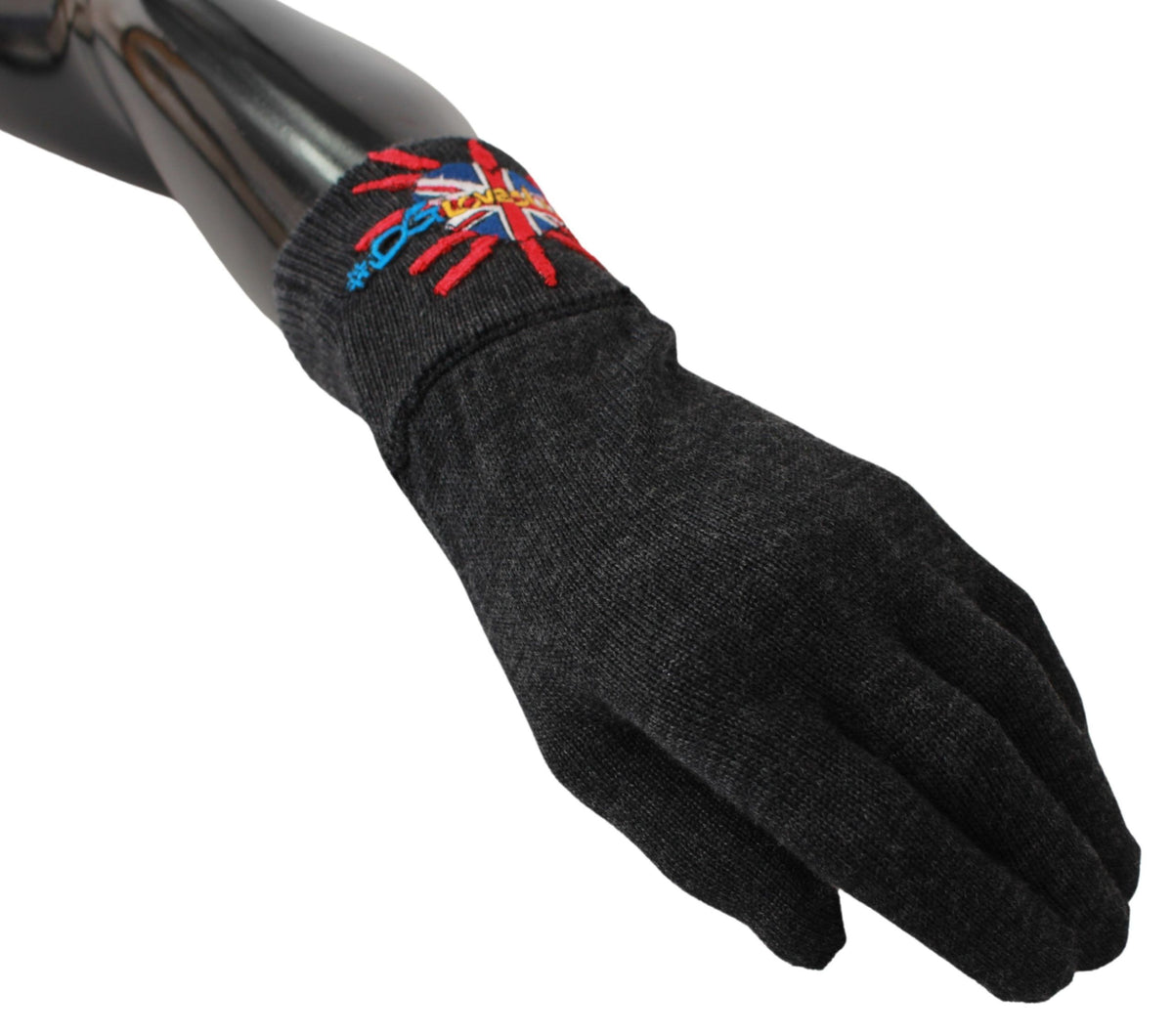 Gants Dolce & Gabbana mixte #DGLovesLondon en laine vierge gris – LB1017BG