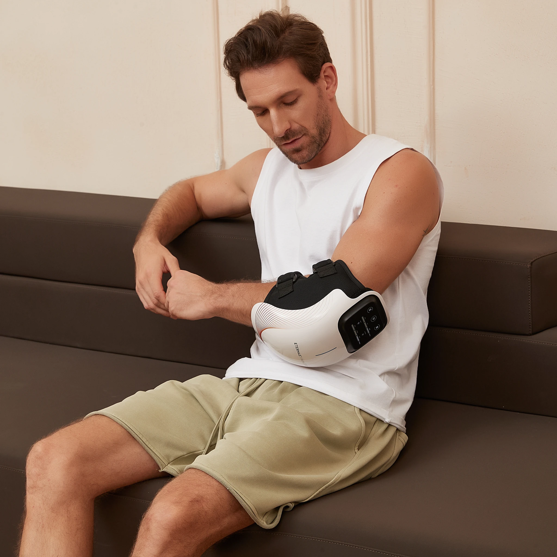 Masajeador de Rodilla Inalámbrico | Alivio del Dolor Articular por Infrarrojos, Calor, Láser y Vibración by Eternas