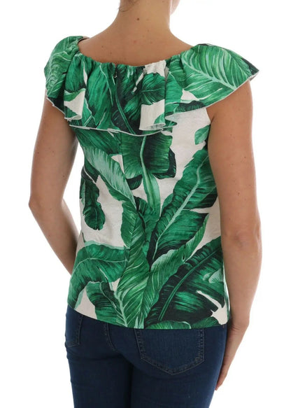 Dolce & Gabbana Pineapple Banana Sequins Blouse T-shirt by Dolce & Gabbana
