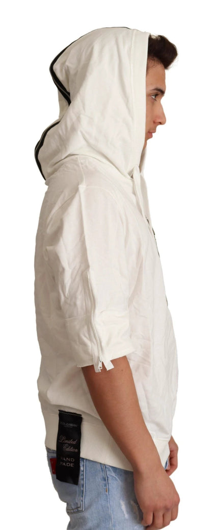 Dolce & Gabbana White Hooded Limited Edition Sweater by Dolce & Gabbana