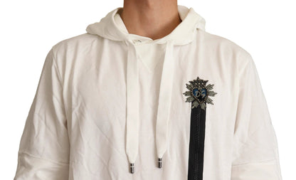 Dolce & Gabbana White Hooded Limited Edition Sweater by Dolce & Gabbana