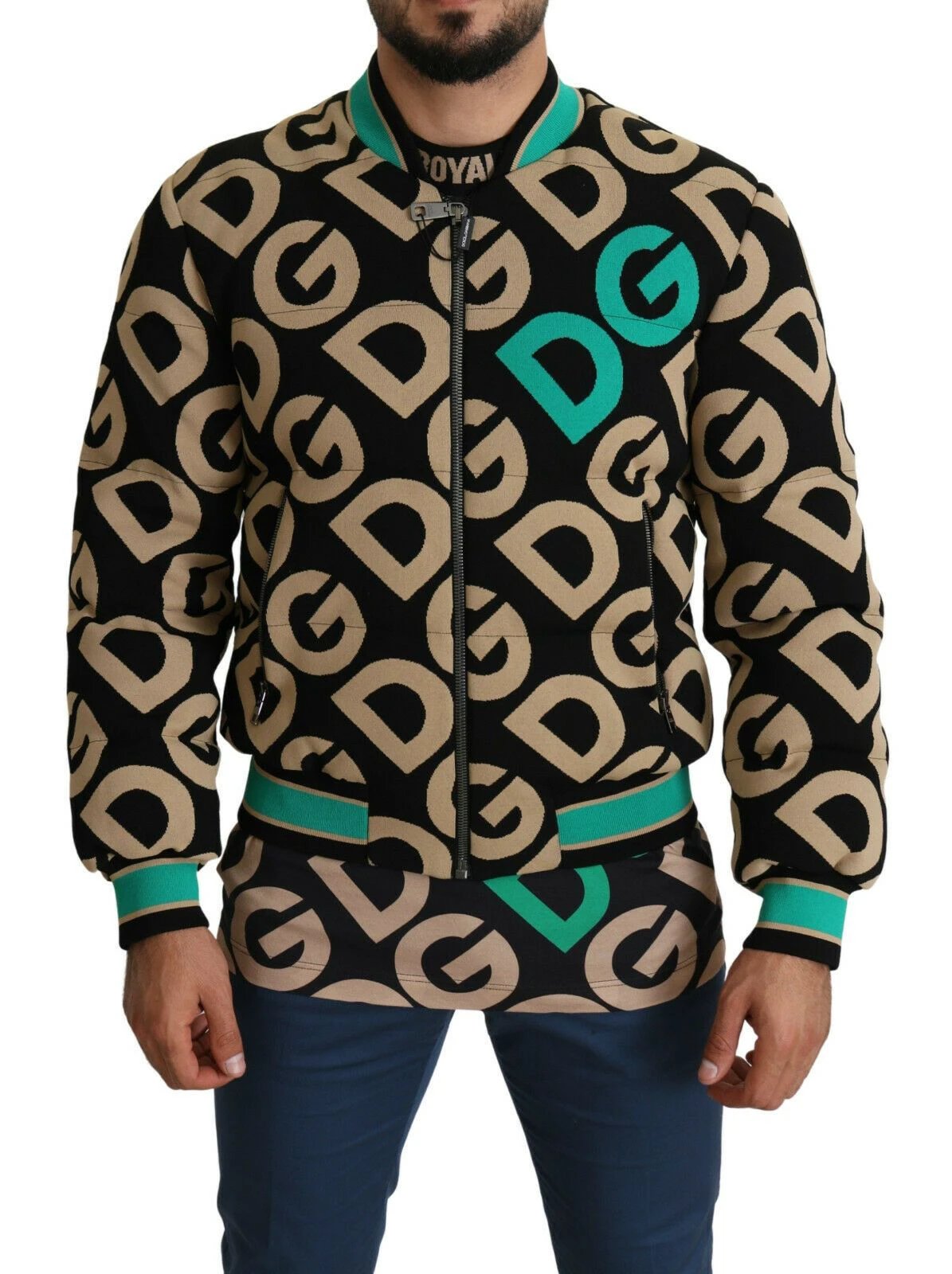 Dolce & Gabbana Multicolor DGMILLENNIALS Logo Print Jacket by Dolce & Gabbana