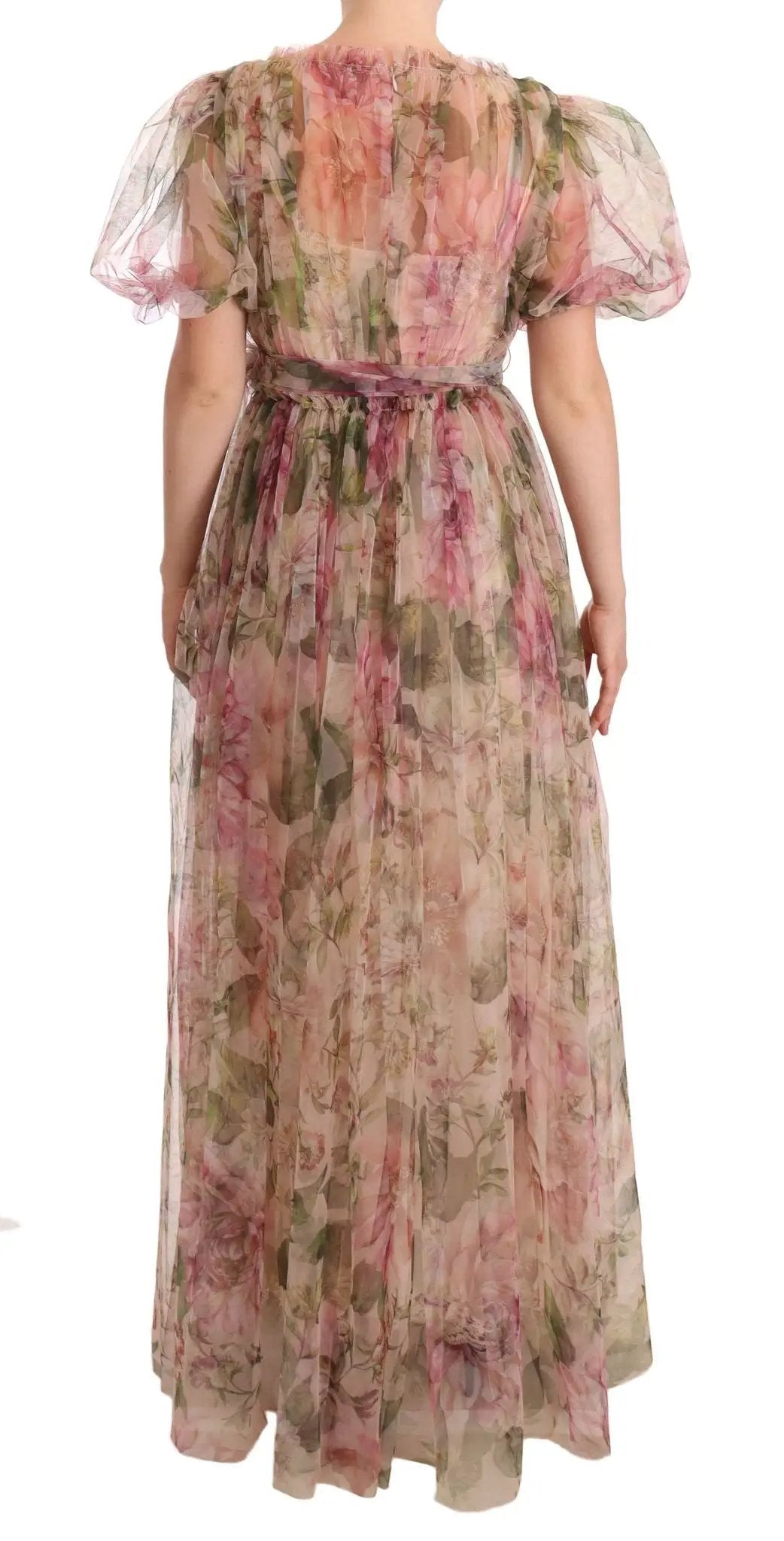 Dolce & Gabbana Multicolor Floral Print Long Maxi Gown Dress by Dolce & Gabbana
