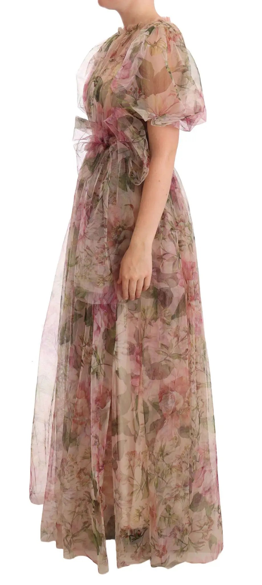 Dolce & Gabbana Multicolor Floral Print Long Maxi Gown Dress by Dolce & Gabbana