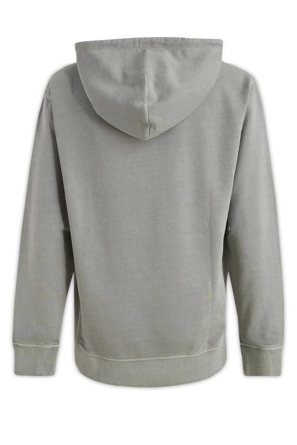 Hugo Boss Grey Cotton Logo Details Hooded Sweatshirt by Hugo Boss