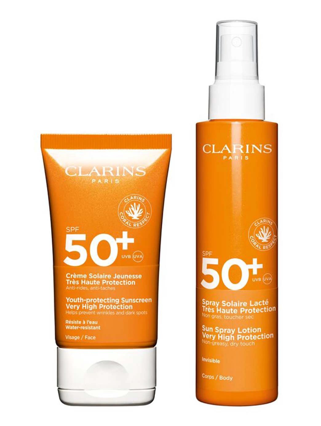 Clarins Crème Solaire Jeunesse Très Haute Protection SPF 50 Hydratante Texture Fine Mat