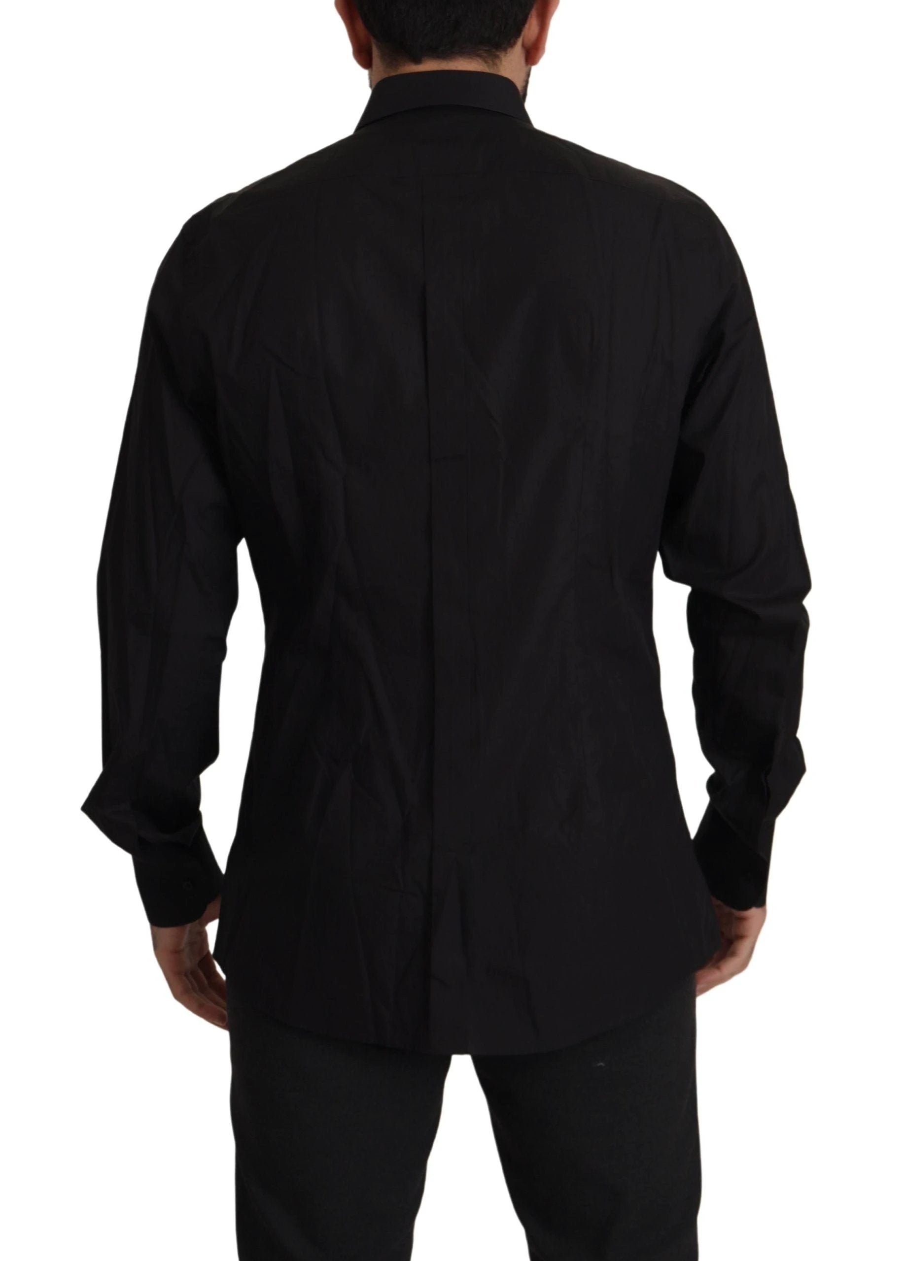 Dolce & Gabbana Black GOLD Slim Fit Tuxedo Dress Shirt by Dolce & Gabbana