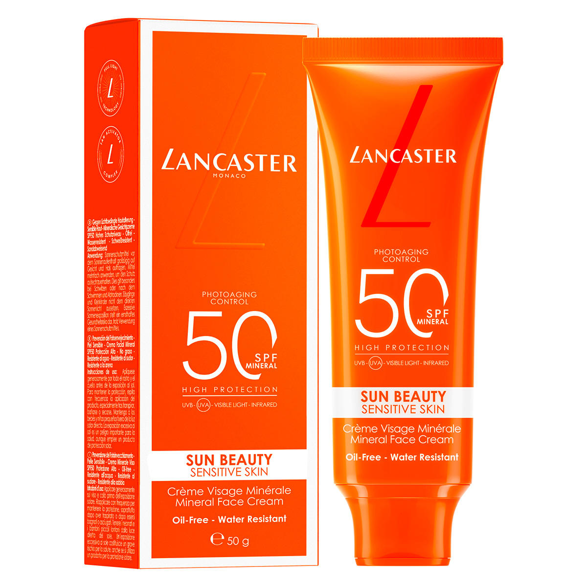 Lancaster Sun Beauty - Sensitive Skin - Crème Visage SPF50