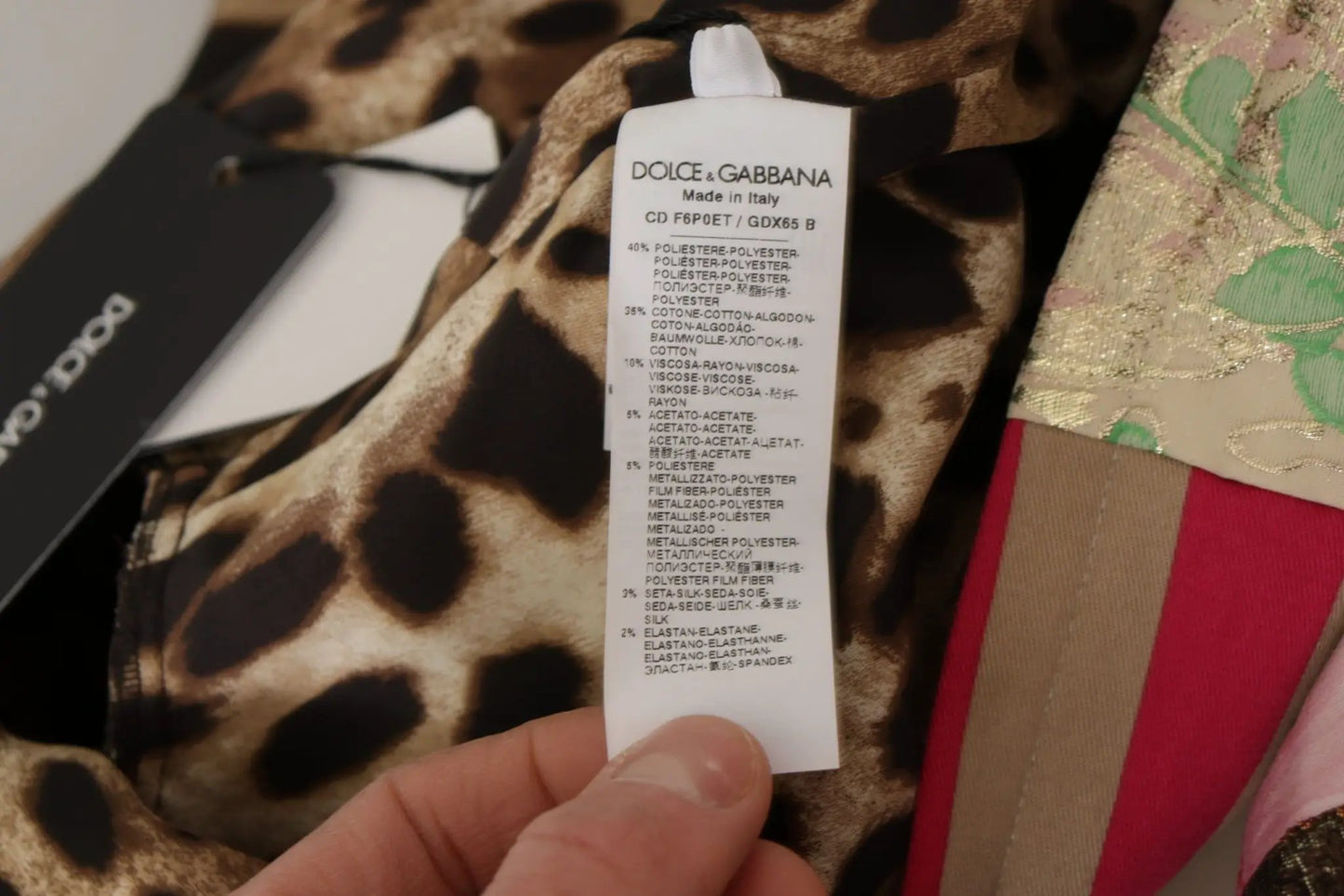 Dolce & Gabbana Multicolor Pachwork Floral Sheath Jaquard Mini Gown Dress by Dolce & Gabbana