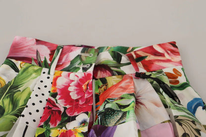 Dolce & Gabbana Multicolor High Waist Hot Pants Shorts by Dolce & Gabbana