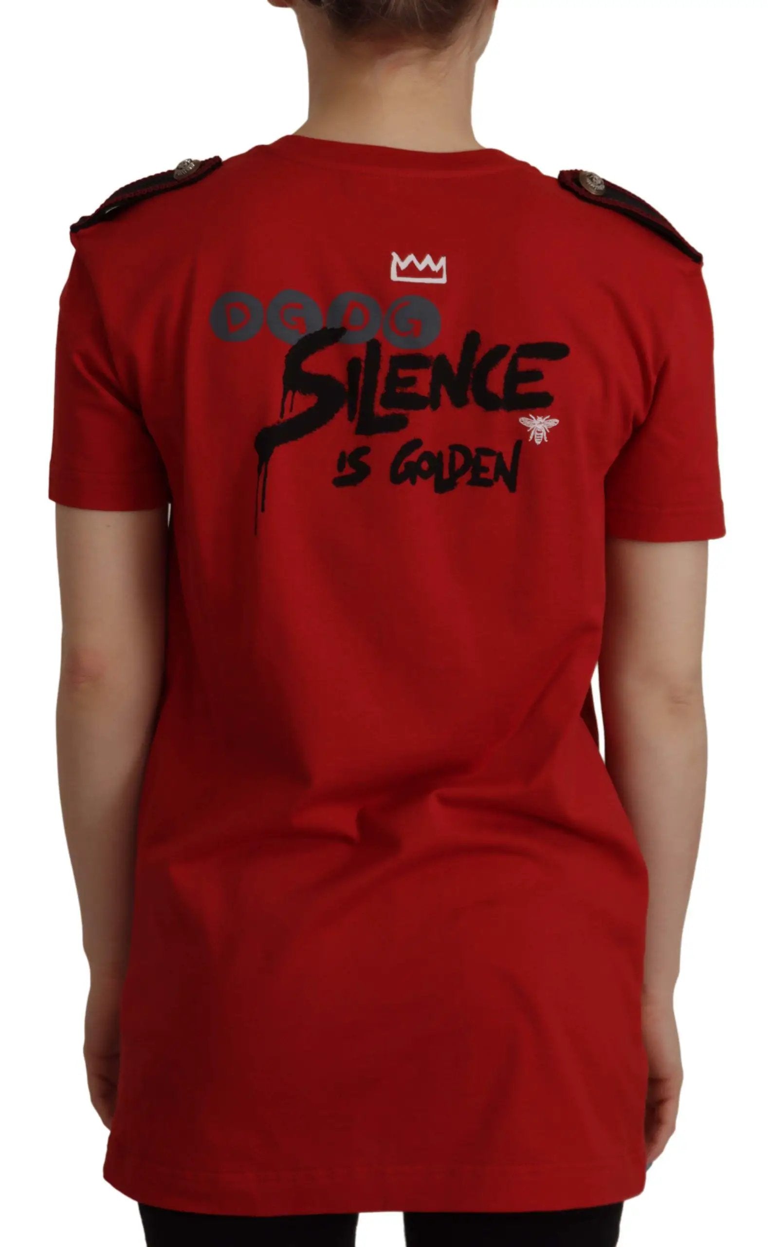 Dolce & Gabbana Red Amor Vincit Omnia Crewneck T-shirt by Dolce & Gabbana