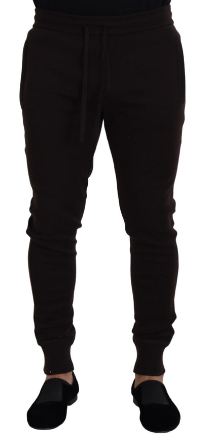 Jogging Dolce & Gabbana homme en cachemire marron – PAN73211