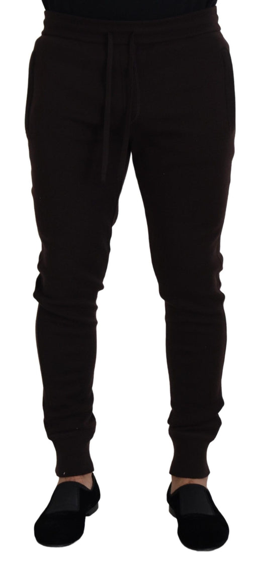 Jogging Dolce & Gabbana homme en cachemire marron – PAN73211