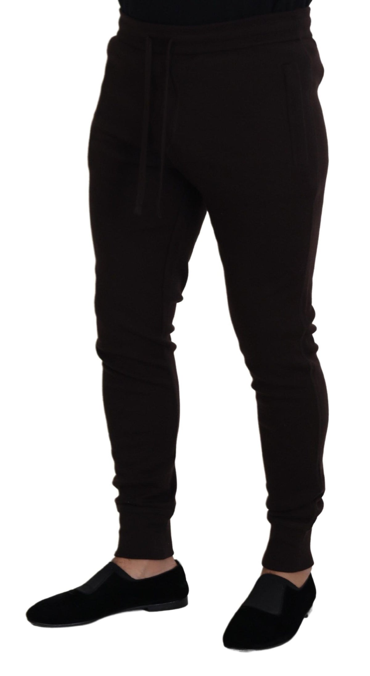 Jogging Dolce & Gabbana homme en cachemire marron – PAN73211
