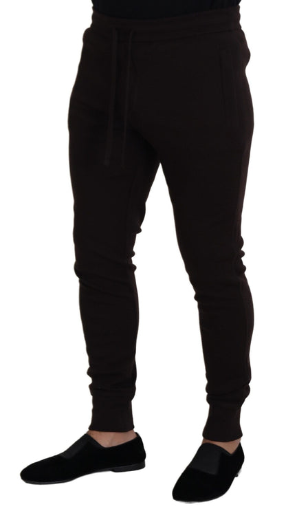 Jogging Dolce & Gabbana homme en cachemire marron – PAN73211