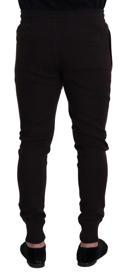 Jogging Dolce & Gabbana homme en cachemire marron – PAN73211