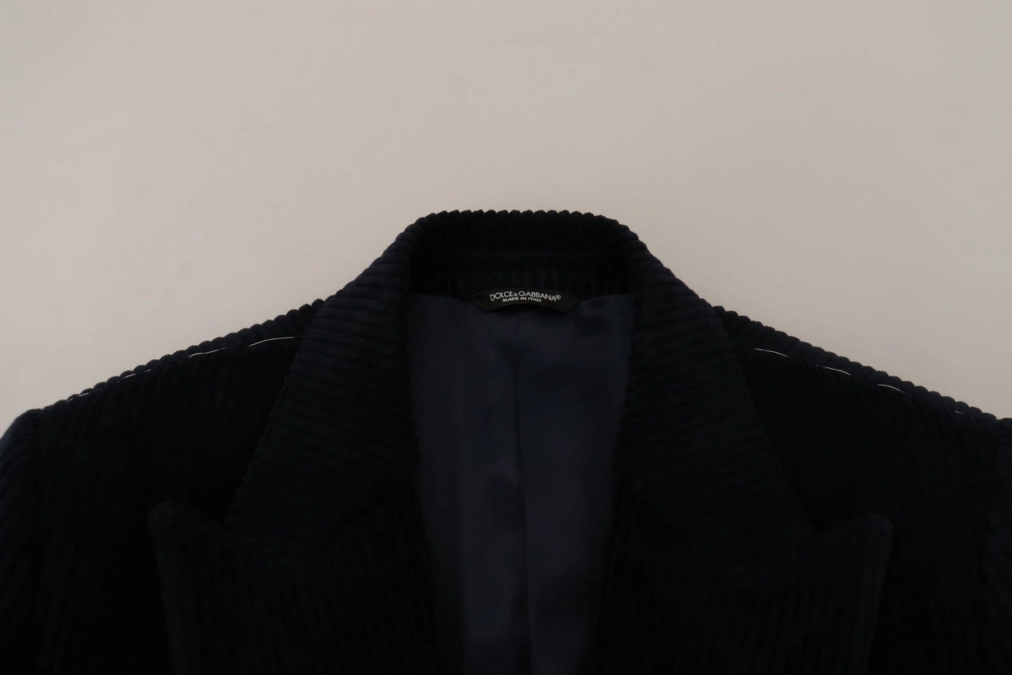 Dolce & Gabbana Black Cotton Cardigan Long Coat Men Jacket by Dolce & Gabbana