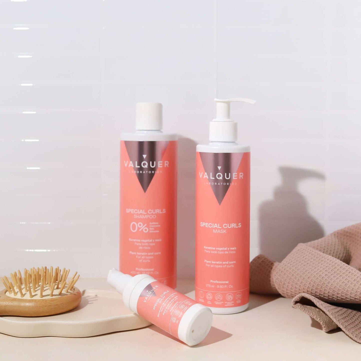 Pack curly Champú, mascarilla y serum para cabellos rizados - 720 ml