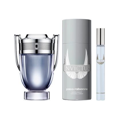 Coffret Invictus EDT Eau de Toilette 100 ml Déodorant 150 ml Vaporisateur 10 ml