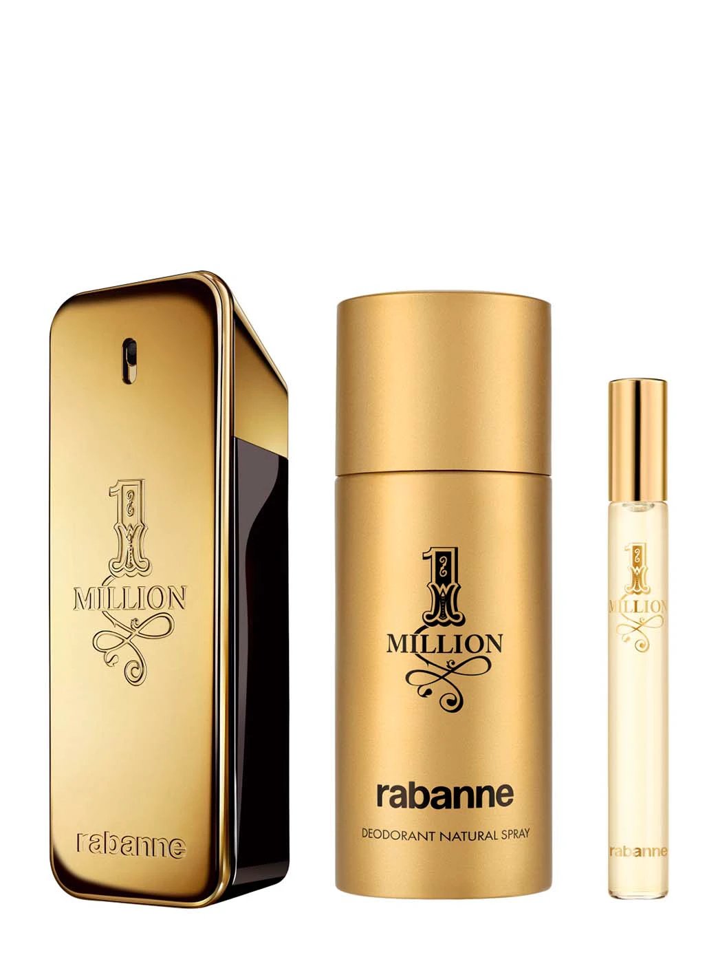 Coffret 1 Million Eau de Toilette 100 ml Déodorant 150 ml Spray de Voyage 10 ml