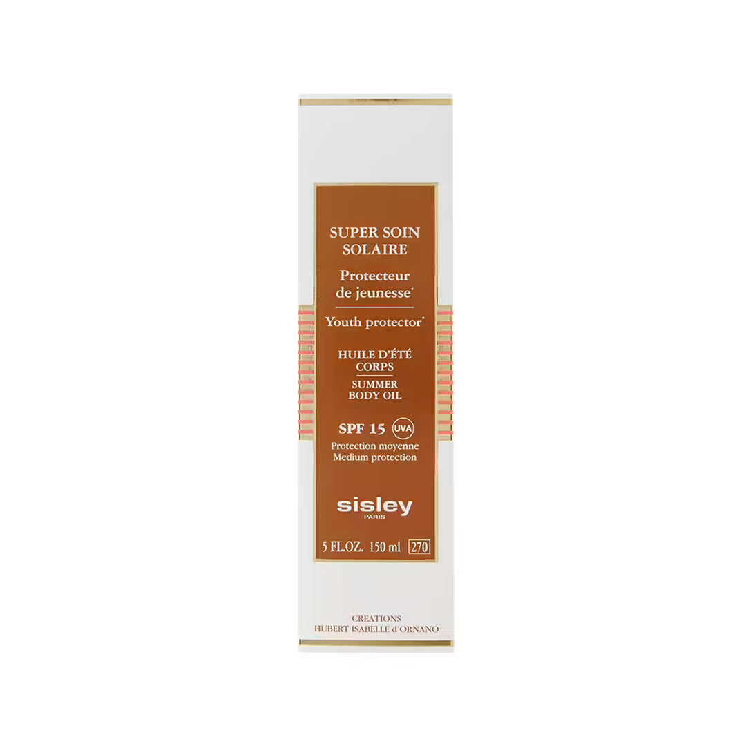 Sisley – Super Soin Solaire Huile d’Été Corps SPF15 | Protection UVA/UVB Anti-Âge