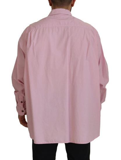 Dolce & Gabbana Pink Casual Button Down Long Sleeves Shirt by Dolce & Gabbana